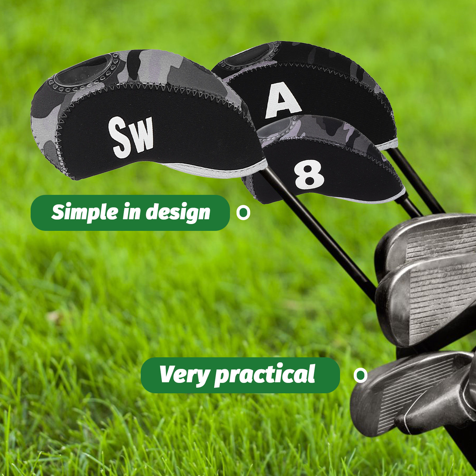 Putter Mallet Blade - 10Pcs 네오프렌 퍼터 커버 골프 클럽