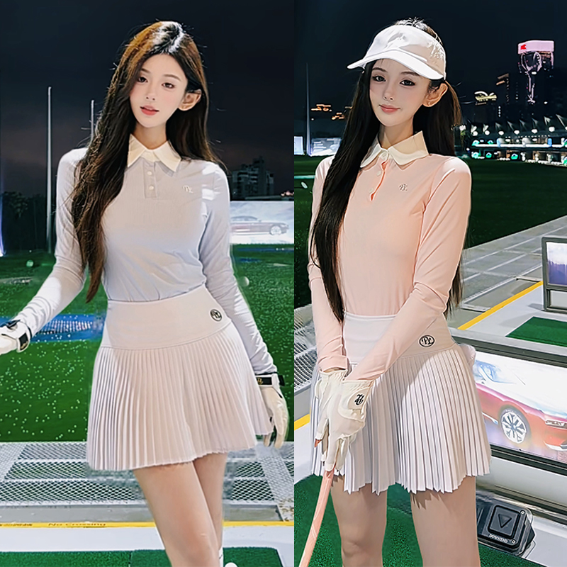 PL 봄 가을 한국 골프 의류 여성용 신상 골프 폴로  - Golf Equipment Women 리뷰 및 가격