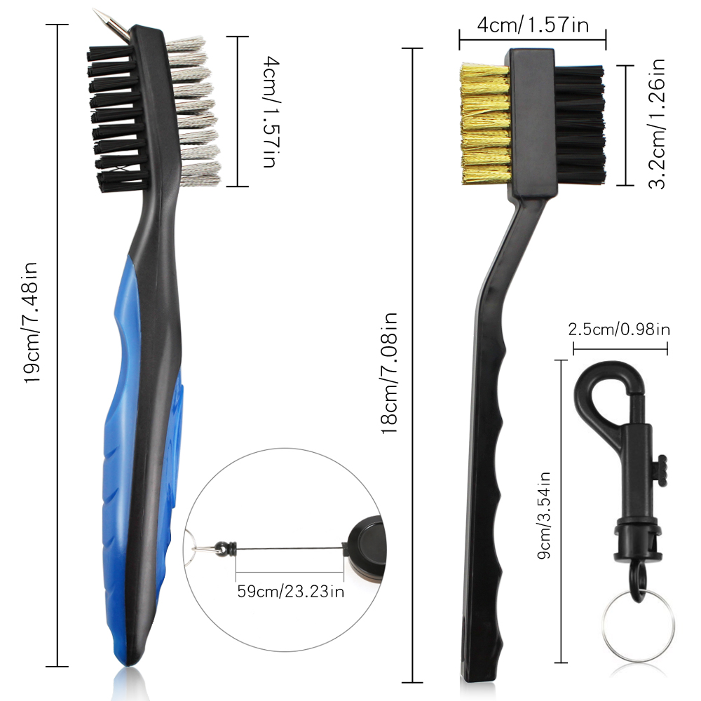 2개 세트 골프 클럽 브러시 골프 클럽 샤프너 그루빙  - Golf Equipment Wholesale 리뷰 및 가격