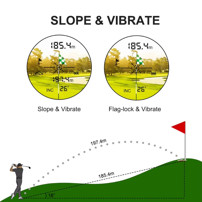 600m 1000m 1500m 다기능 골프 핀시커 6배 - Rangefinder Laser Golf 리뷰 및 가격