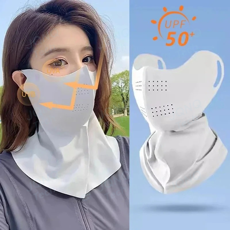자외선 차단 여름 넥 스카프 아이스 실크 페이스 마스크 - Golf Equipment Women 리뷰 및 가격